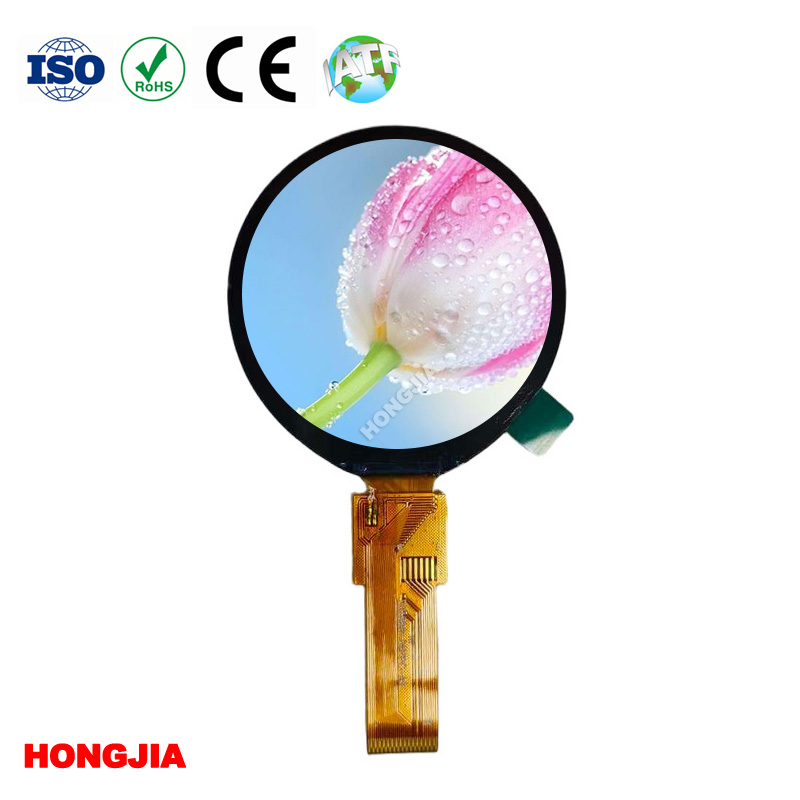 1.8 ইঞ্চি রাউন্ড Lcd 360*360 QSPI/SPI/MCU/MIPI
