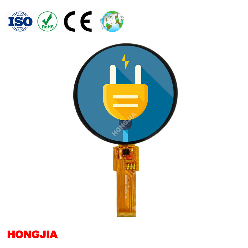 স্পর্শ সহ 1.8 ইঞ্চি রাউন্ড Lcd 360*360 QSPI/SPI/MCU/MIPI