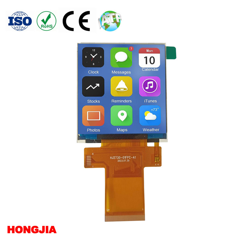 SPI/MCU ইন্টারফেস সমর্থন করার জন্য Hongjia Technology 2.73-ইঞ্চি স্কয়ার এলসিডি স্ক্রিন এবং 4-ইঞ্চি IPS LCD স্ক্রিন চালু করেছে