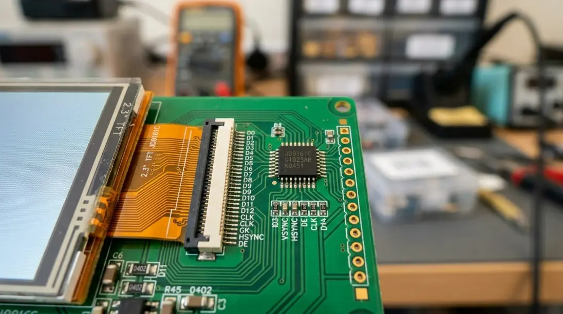 2.3 ইঞ্চি TFT LCD আলটিমেট গাইড: 2026 IoT কমপ্লায়েন্স এবং চীনে JD9161C ইন্টিগ্রেশন