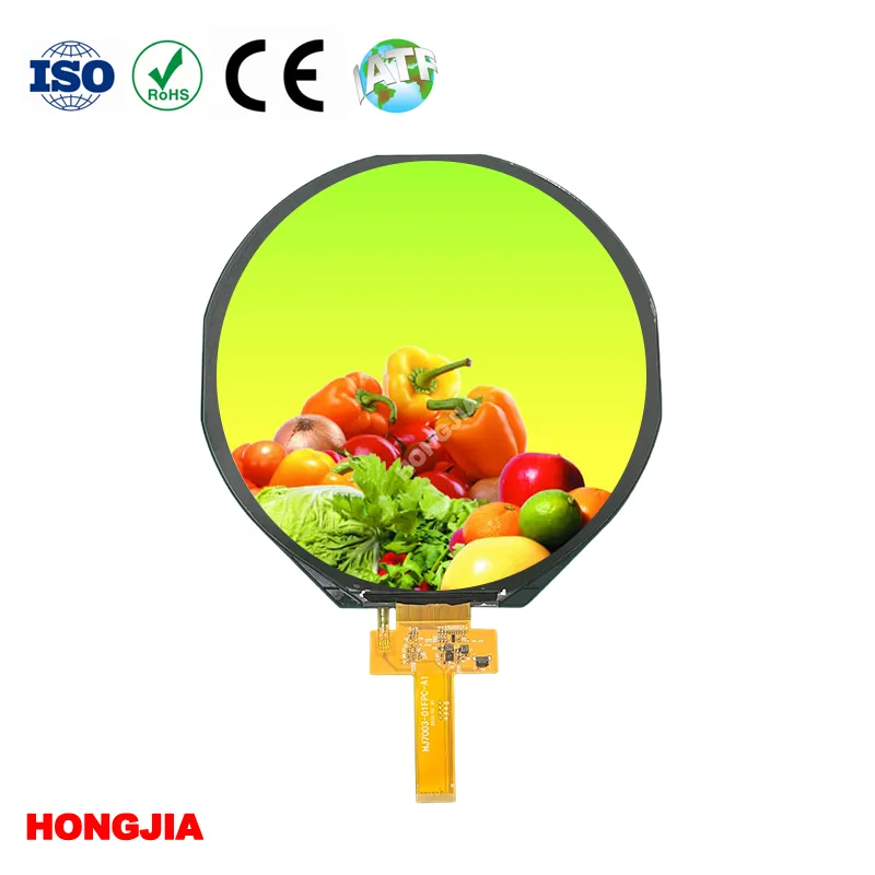 7 ইঞ্চি MIPI 1080x1080 রাউন্ড আইপিএস ডিসপ্লে